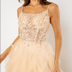 Vestido Longo Amy  Dourado