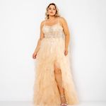 Vestido Longo Amy  Dourado