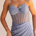 Vestido Longo Barbara Azul Serenity 