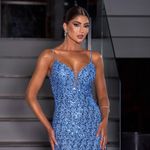 Vestido Longo Orquídea Azul