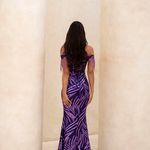 Vestido Longo Emilie Paetê Roxo