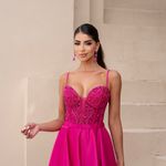 Vestido Longo Maria Luiza Pink