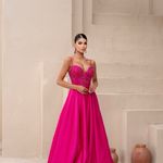 Vestido Longo Maria Luiza Pink
