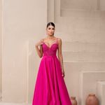 Vestido Longo Maria Luiza Pink