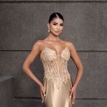 Vestido Longo Valeria Dourado