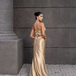 Vestido Longo Valeria Dourado