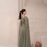Vestido Longo Celestine Verde Oliva