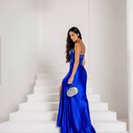 Vestido Longo Thalina Azul Royal 