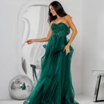 Vestido Longo Carmina Verde Esmeralda