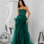 Vestido Longo Carmina Verde Esmeralda