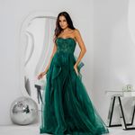 Vestido Longo Carmina Verde Esmeralda
