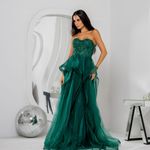 Vestido Longo Carmina Verde Esmeralda