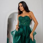 Vestido Longo Carmina Verde Esmeralda