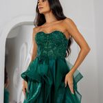 Vestido Longo Carmina Verde Esmeralda