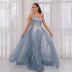 Vestido Longo Shirley Azul 