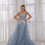 Vestido Longo Shirley Azul 