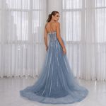 Vestido Longo Shirley Azul 