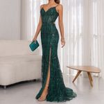 Vestido Longo Gisella Verde Esmeralda