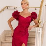 Vestido Longo Tainara  Marsala