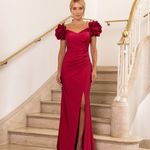 Vestido Longo Tainara  Marsala