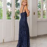 Vestido Longo Stephany Azul Marinho 