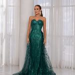Vestido Longo Valentina Verde Esmeralda 