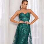 Vestido Longo Valentina Verde Esmeralda 
