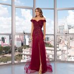 Vestido Longo Luana Marsala