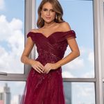 Vestido Longo Luana Marsala