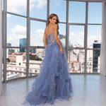 Vestido Longo Leandra Azul