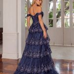 Vestido Longo Manuela Azul Marinho