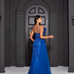 Vestido Longo Indira Azul Royal