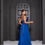 Vestido Longo Indira Azul Royal