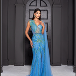 Vestido Longo Maeve Azul Serenity