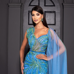 Vestido Longo Maeve Azul Serenity