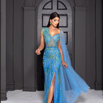 Vestido Longo Maeve Azul Serenity