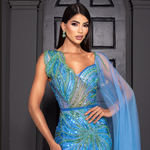 Vestido Longo Maeve Azul Serenity