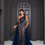 Vestido Longo Hadassa Azul Marinho 