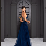 Vestido Longo Hadassa Azul Marinho 