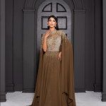 Vestido Longo Bellina Verde Oliva 