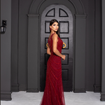 Vestido Longo Gislaine Marsala 
