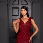 Vestido Longo Gislaine Marsala 