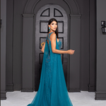 Vestido Longo Lysandra Turquesa