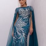 Vestido Longo Monique Turquesa