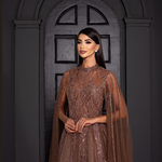 Vestido Longo Eveline Marrom 