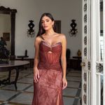Vestido Longo Velaré Marrom