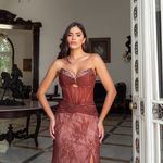 Vestido Longo Velaré Marrom