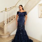 Vestido Longo Zirelle Azul Marinho 