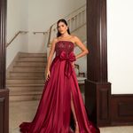 Vestido Longo Maelis Marsala