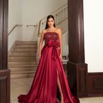 Vestido Longo Maelis Marsala